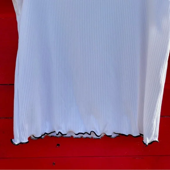 🟩 Dream Girl love bling lace ribbed short sleeve t-shirt - Picture 4 of 8